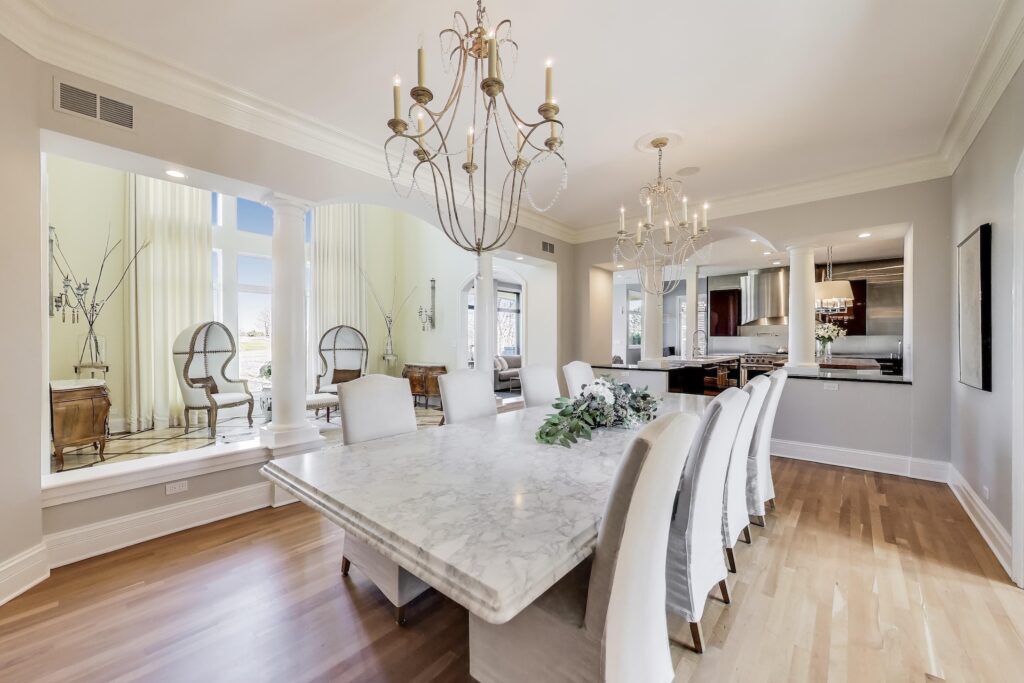 Dinning room of 1597 Monterey Drive Glenview Illinois