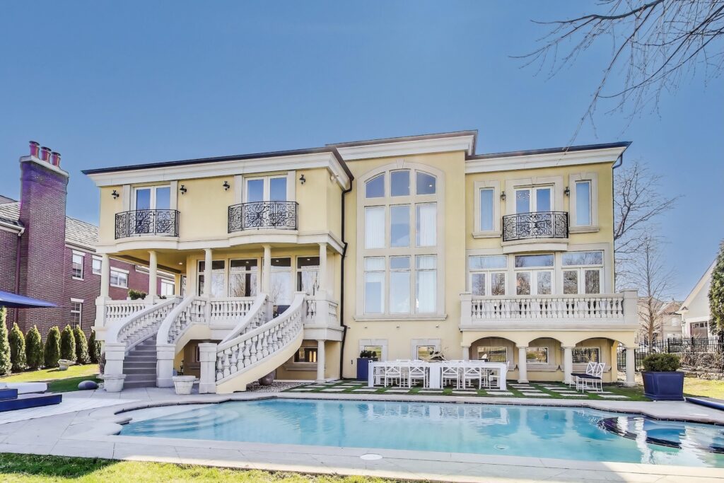 Rear view of 1597 Monterey Drive Glenview Illinois